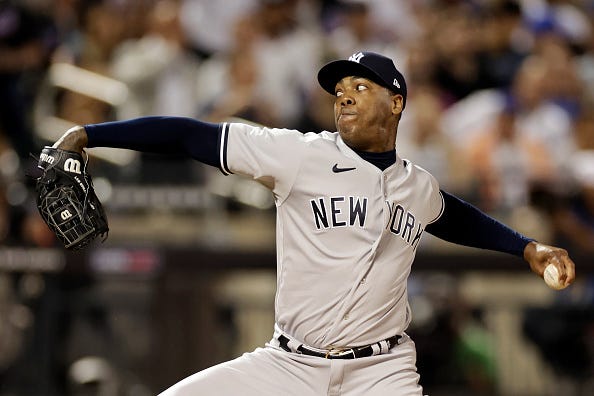 Aroldis Chapman is a free agent.