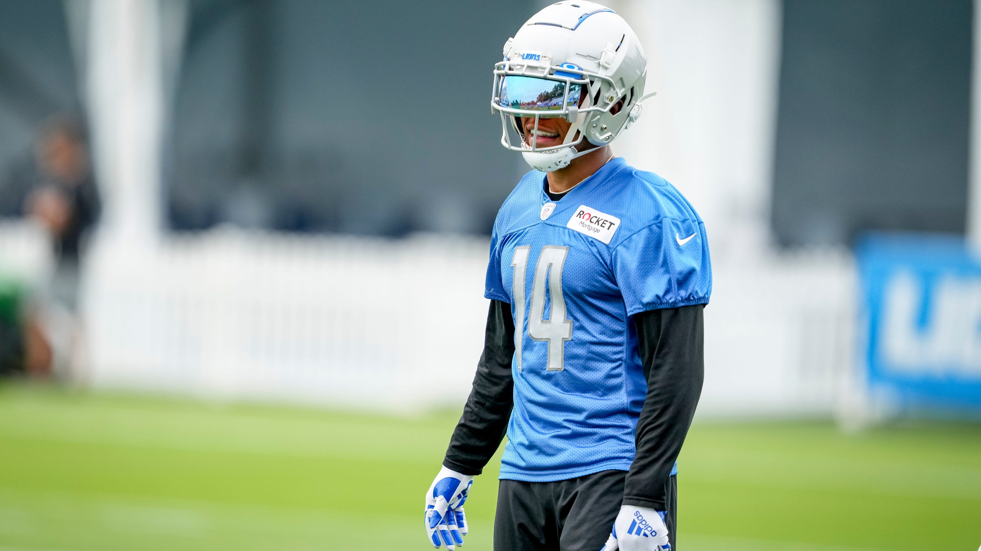 The tape is out on Amon-Ra St. Brown. He says: "You still gotta stop it"