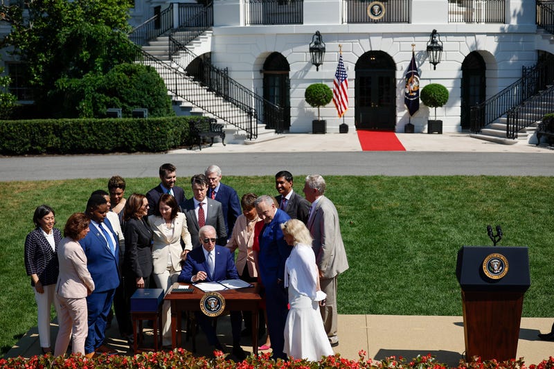 Biden signing CHIPS Act