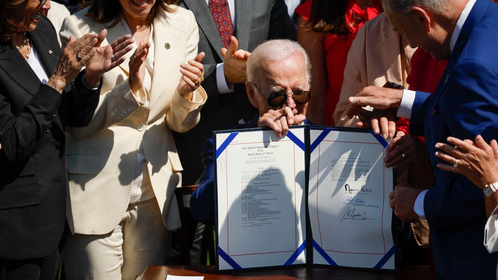 Biden signs $280B CHIPS act in bid to boost U.S. over China