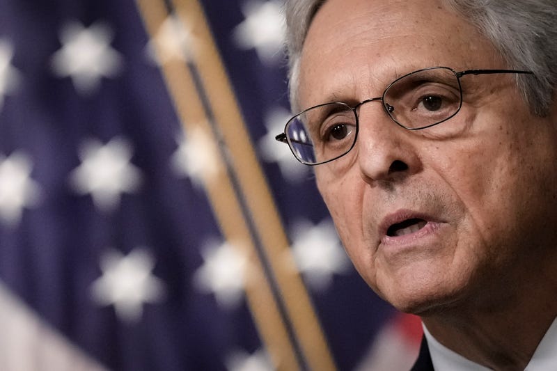U.S. Attorney General Merrick Garland delivers a statement at the U.S. Department of Justice August 11, 2022 in Washington, DC.
