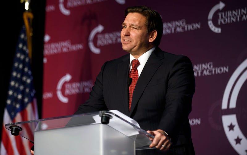 Florida Gov. Ron DeSantis speaks at the Unite and Win Rally in support of Pennsylvania Republican gubernatorial candidate Doug Mastriano at the Wyndham Hotel on August 19, 2022 in Pittsburgh, Pennsylvania.