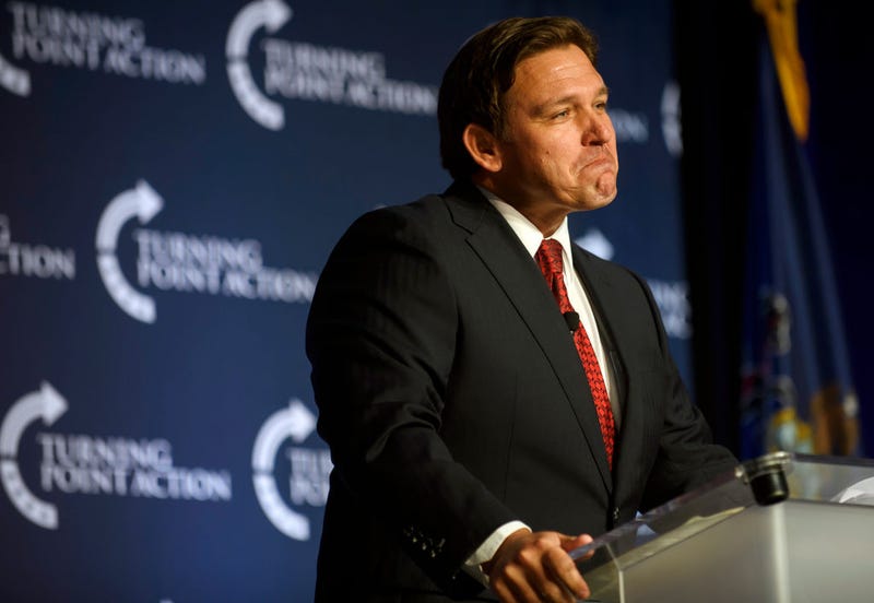 Florida Gov. Ron DeSantis speaks at the Unite and Win Rally in support of Pennsylvania Republican gubernatorial candidate Doug Mastriano at the Wyndham Hotel on August 19, 2022 in Pittsburgh, Pennsylvania.