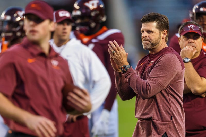 VT head football coach Brent Pry ahead of the Hokies' game against West Virginia in 2022.