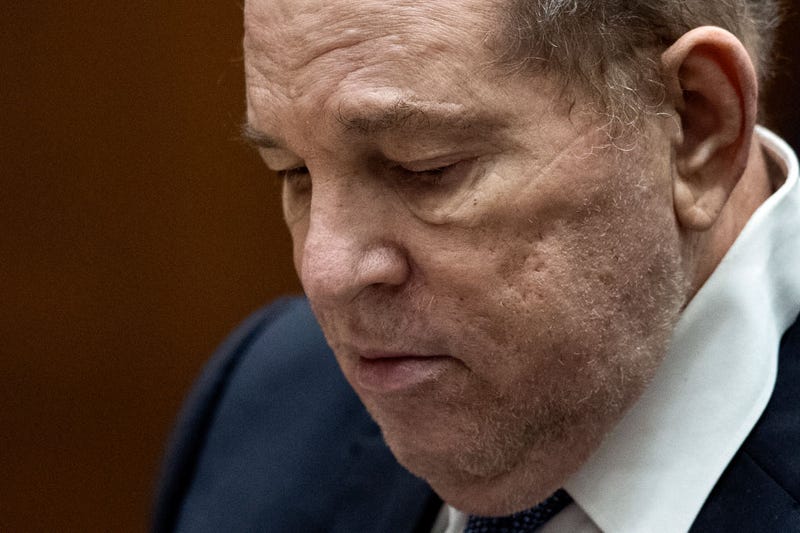 Former film producer Harvey Weinstein appears in court at the Clara Shortridge Foltz Criminal Justice Center on October 4, 2022 in Los Angeles, California. Harvey Weinstein was extradited from New York to Los Angeles to face sex-related charges.