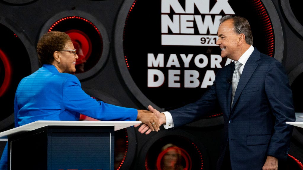 WATCH: Bass, Caruso face off in KNX News L.A. mayoral debate