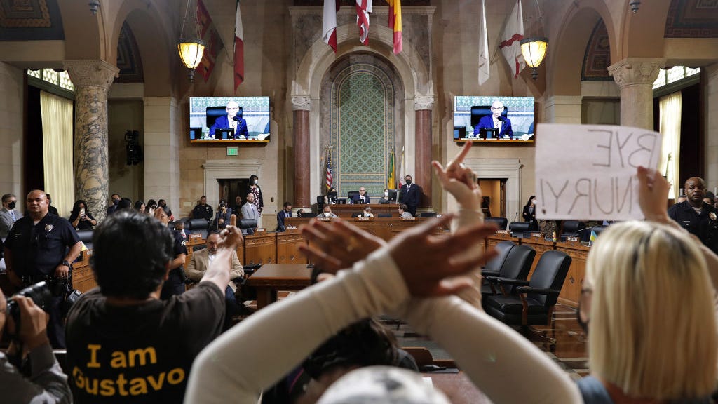 L.A. City Council considers holding virtual meeting Friday amid protests
