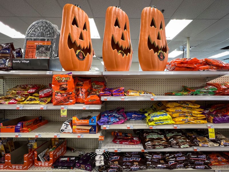 Halloween candy is for sale at a CVS store on October 17, 2022 in Washington, DC. According to the most recent inflation report from the Bureau of Labor Statistics, the price of Halloween candy is up over 13 percent compared to last year. (Photo by Drew Angerer/Getty Images)