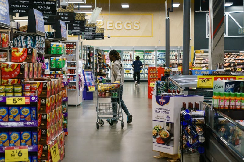 Shoppers are seen in a Kroger supermarket on Oct. 14, 2022, in Atlanta.