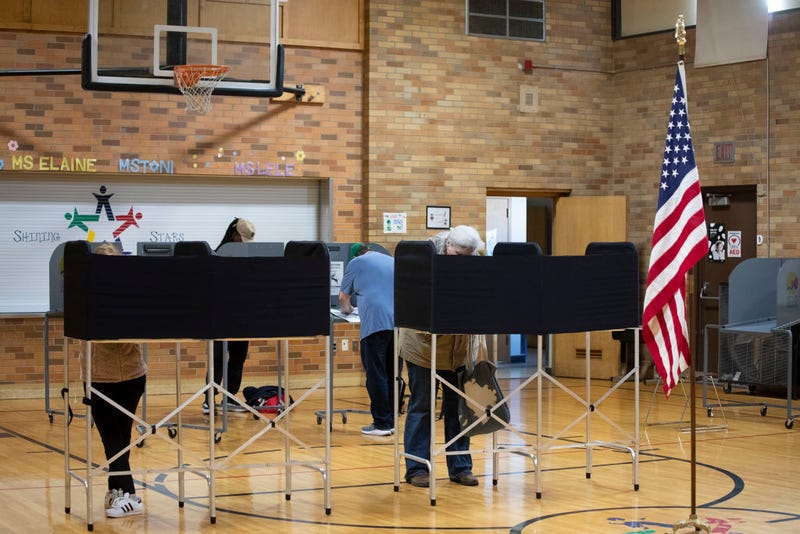  People vote on election day on November 8, 2022 in Grand Rapids, Michigan. After months of candidates campaigning