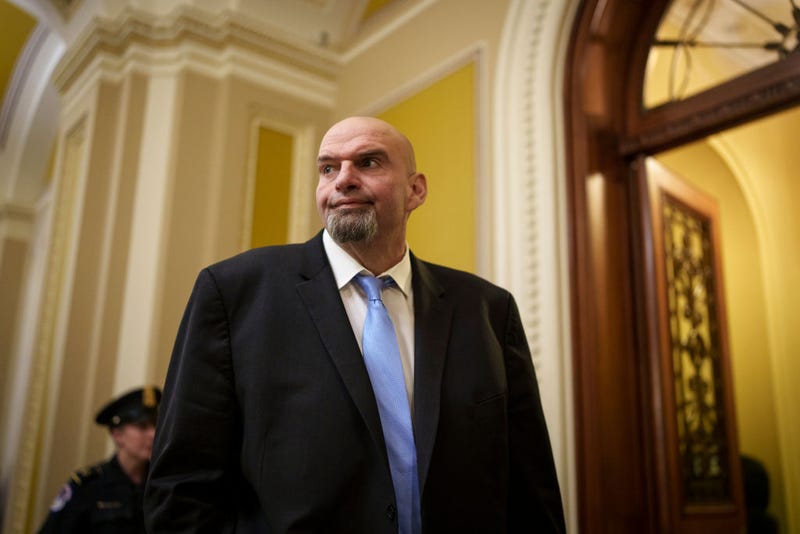 - NOVEMBER 15: Sen.-elect John Fetterman (D-PA) heads to a lunch meeting with Senate Democrats at the U.S. Capitol on November 15, 2022 in Washington, DC.