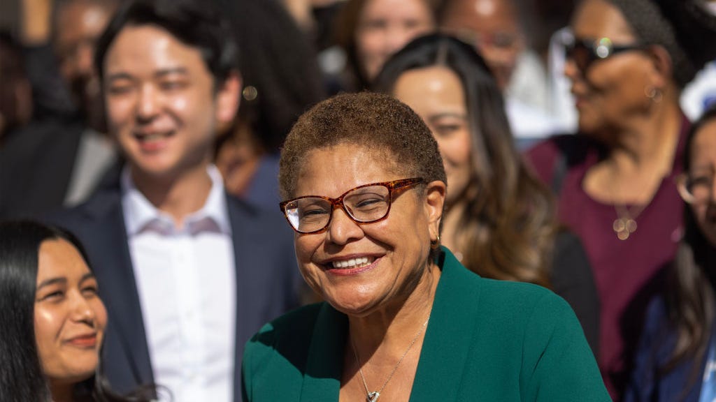 Karen Bass is officially L.A.'s 43rd mayor