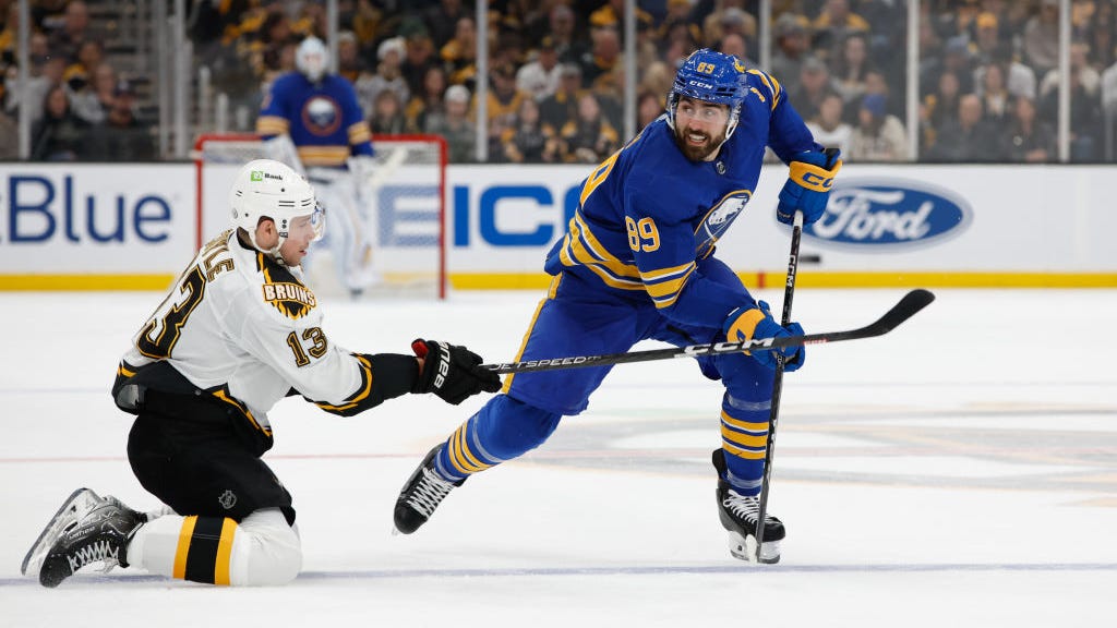 Bruins avoid first home regulation loss, but let point slip away vs. Sabres