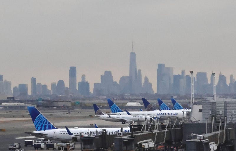 A United Airlines planes at Newark International Airport, in Newark, New Jersey, on Jan. 11, 2023