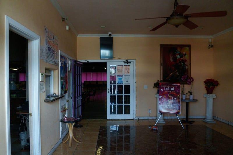 The Lai Lai Ballroom and Studio near the site of a deadly shooting on January 22, 2023 in Alhambra, California. 10 people were killed and 10 more were injured at a dance studio in Monterey Park near a Lunar New Year celebration on Saturday night.