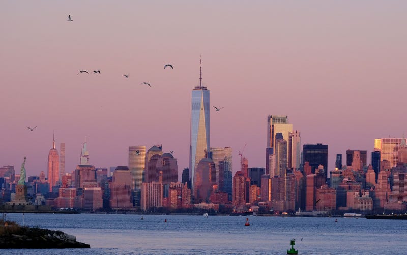 New York City, pictured Sunday, has broken its 50-year-old record for the latest measurable snowfall, according to AccuWeather