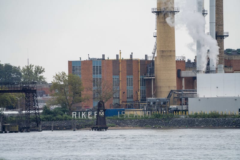 Rikers Island jail is pictured from the Bronx on Sunday, Sept. 11, 2022, in New York.