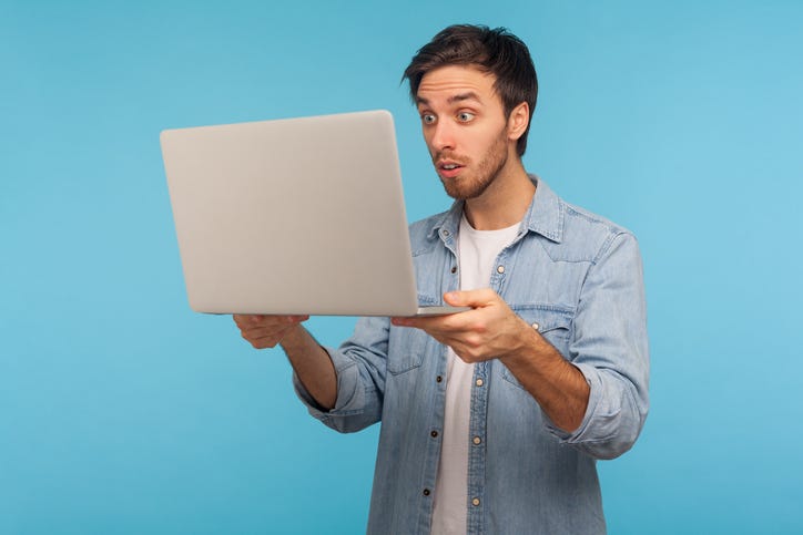 Shocked video chat