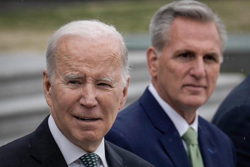 Joe Biden and Kevin McCarthy