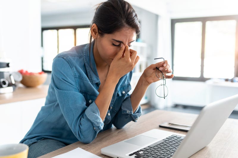 Stressed woman
