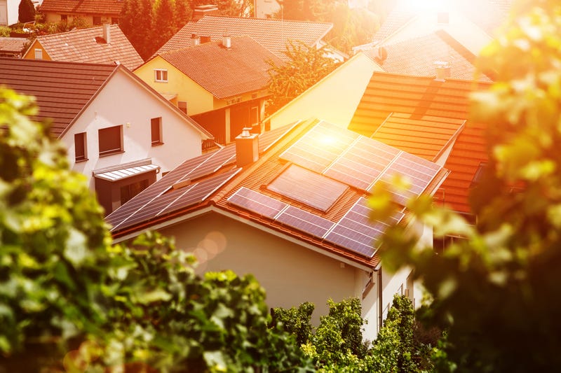 Solar panels on homes
