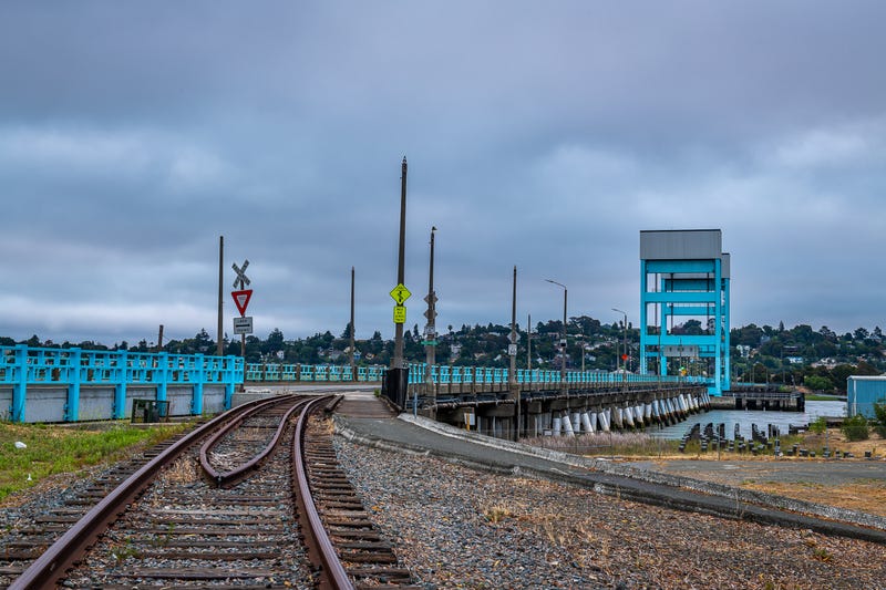 Photographing the historic buildings and iconic cranes from around Mare Island in Vallejo, California.