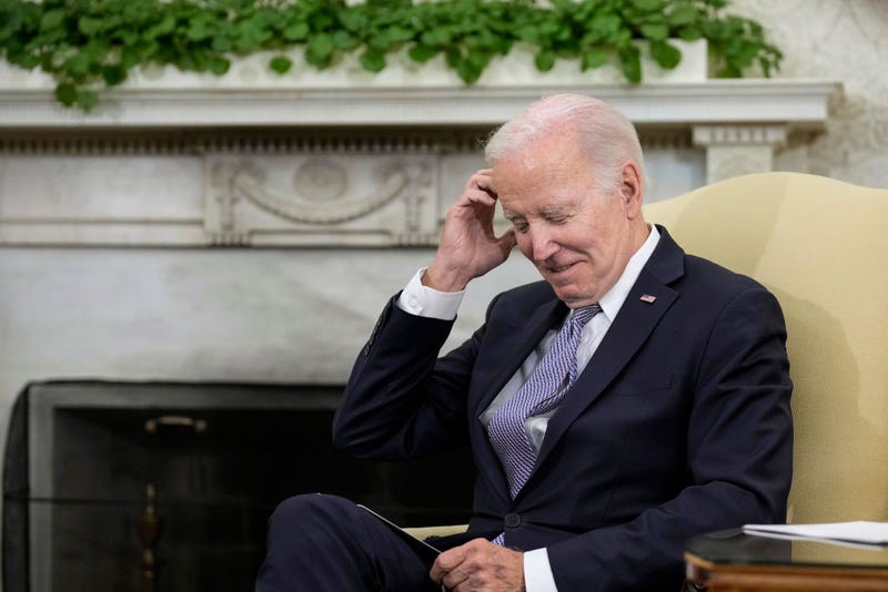 U.S. President Joe Biden meets with Colombian President Gustavo Petro in the Oval Office of the White House April 20, 2023 in Washington, DC. Their meeting is expected to cover a range of topics; including migration, climate change and efforts to counter drug trafficking. (Photo by Drew Angerer/Getty Images)