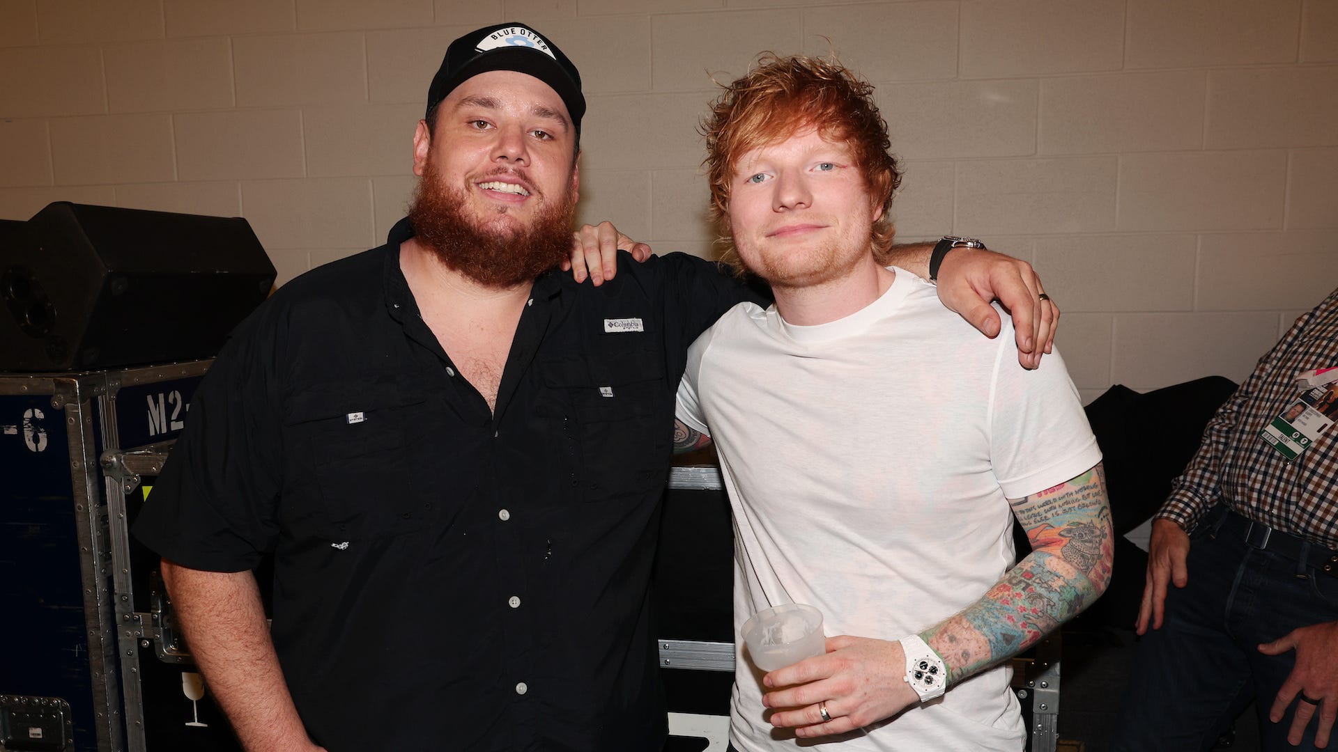 Ed Sheeran and Luke Combs offer a 'really impressive' lesson in how to shotgun a beer