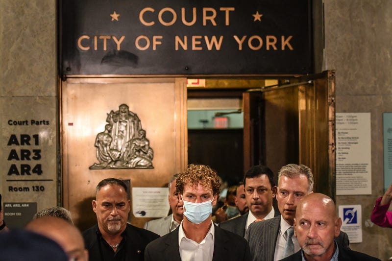 Daniel Penny leaves the Criminal Court of Manhattan after his arraignment on May 12, 2023 in New York City
