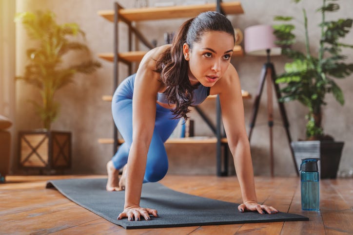 Woman Exercising