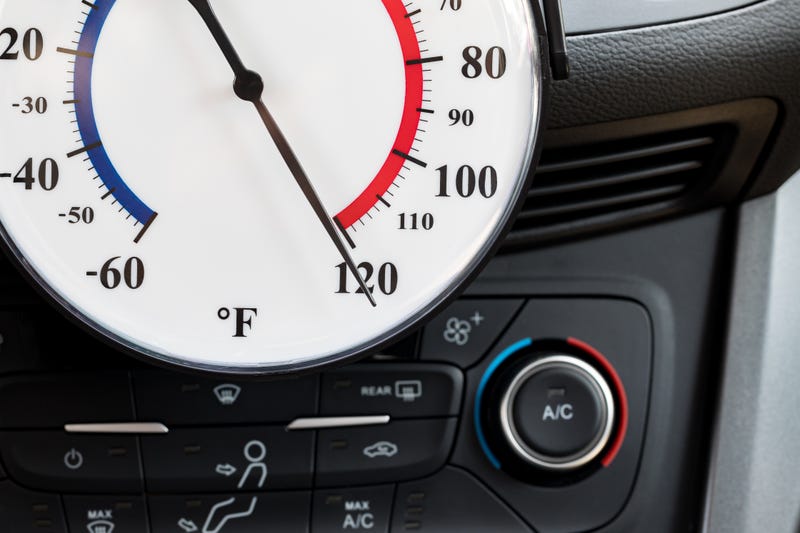 Hot car interior