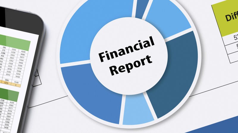 Financial report - stock photo