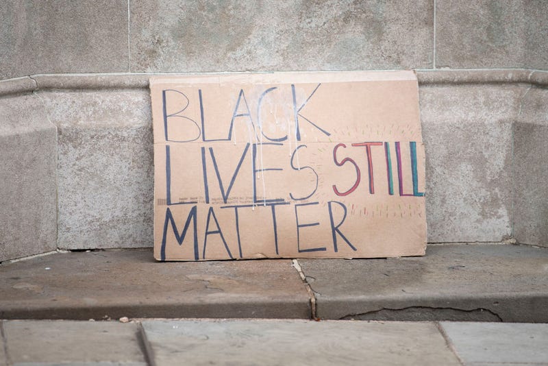 Black Lives Matter protest sign.