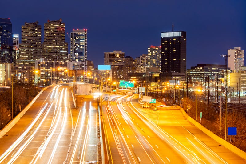 I-76 eastbound in Philadelphia.