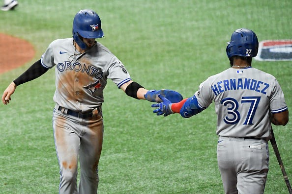Cavan Biggio, Teoscar Hernandez