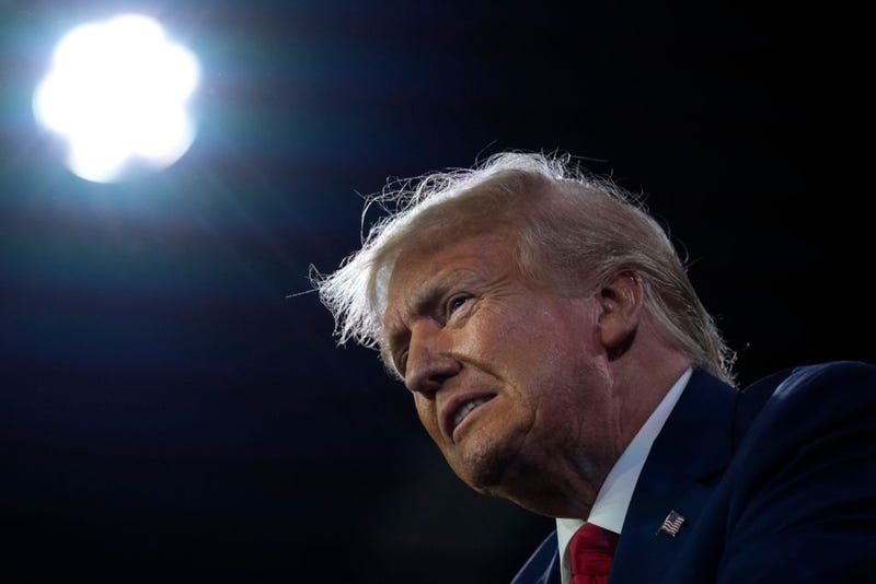 Republican presidential candidate former U.S. President Donald Trump speaks at the Faith and Freedom Road to Majority conference at the Washington Hilton on June 24, 2023 in Washington, DC.