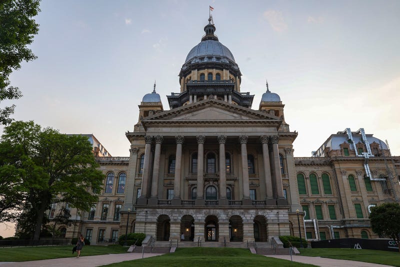 The Illinois capitol building.