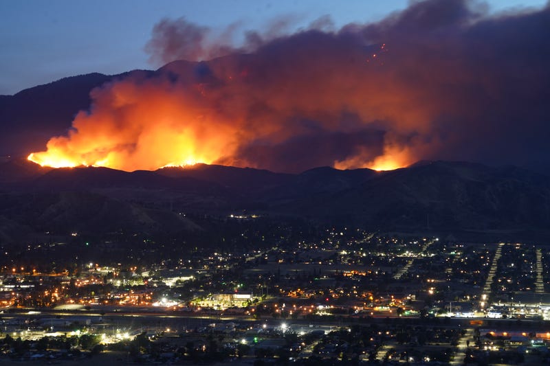 Apple Fire Night 4 - stock photo