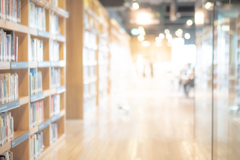 School library stock photo. 