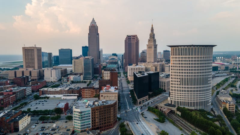 Aerial view of Cleveland, Ohio