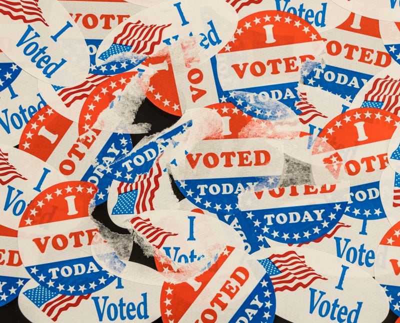 Voting stickers