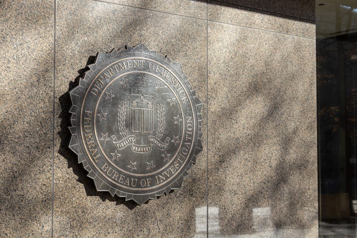 Seal of the Federal Bureau of Investigation.