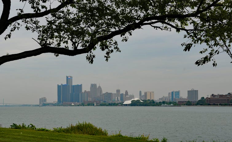 view from Belle Isle