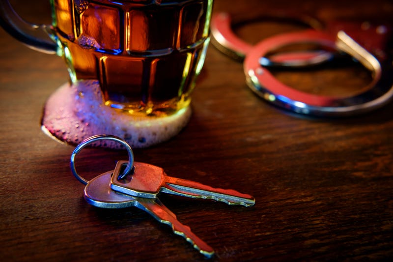 Drink with keys nearby
