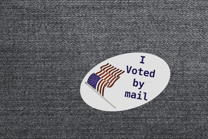I voted by mail sticker