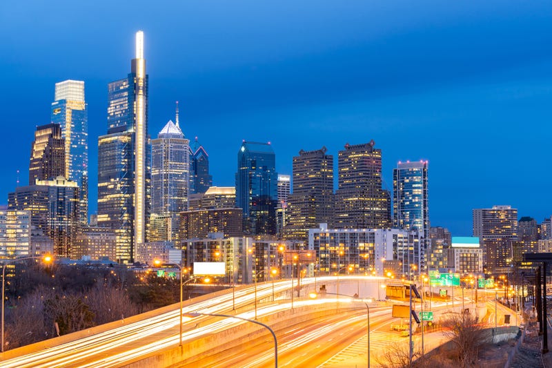 The Schuylkill Expressway near Center City.