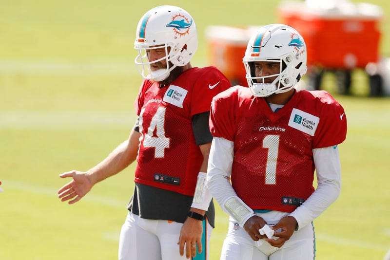 Ryan Fitzpatrick and Tua Tagovailoa 