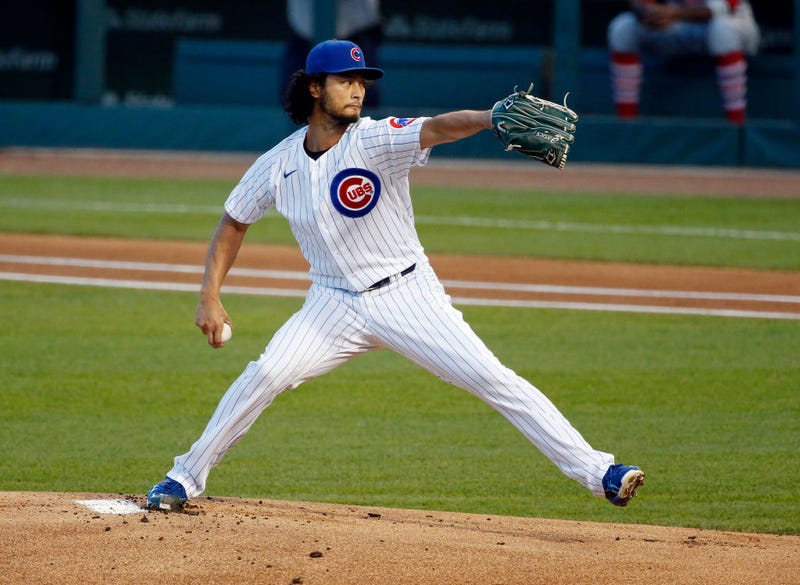 Yu Darvish rears back and fires.