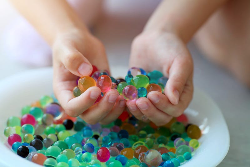 Water beads stock photo.