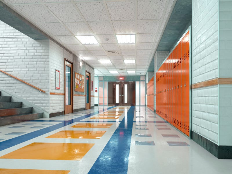School hallway